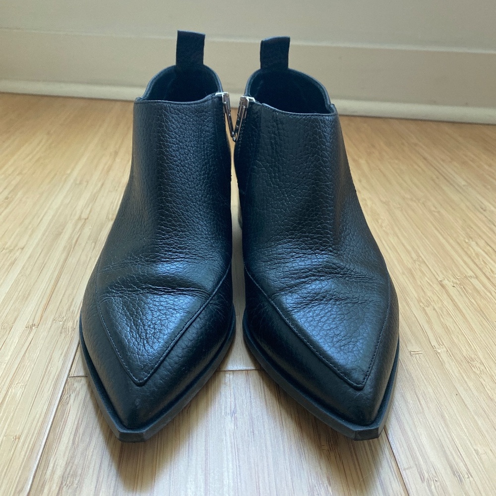 Leather booties